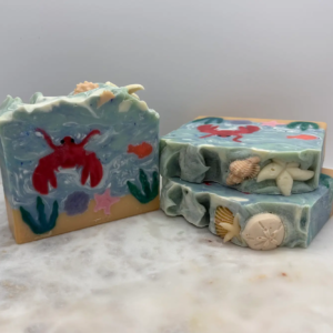 Beach Rosewood Soap with Lobster design